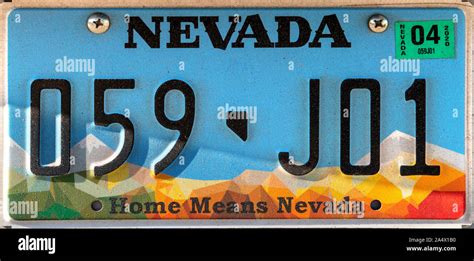 nevada license plate format